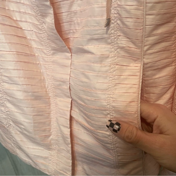 Chicos Twisty Textured Tami Lightweight Jacket- Toscanini Light Pink - Size 1 - Picture 2 of 6